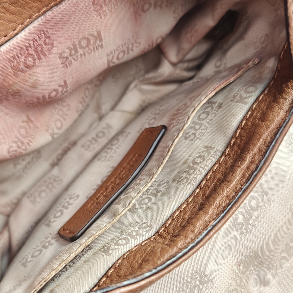 Michael Kors Tan Leather Crossbody Bag - Picture 13 of 16